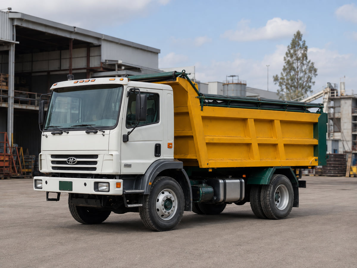 Open-top dumper truck for bulk municipal and inert waste