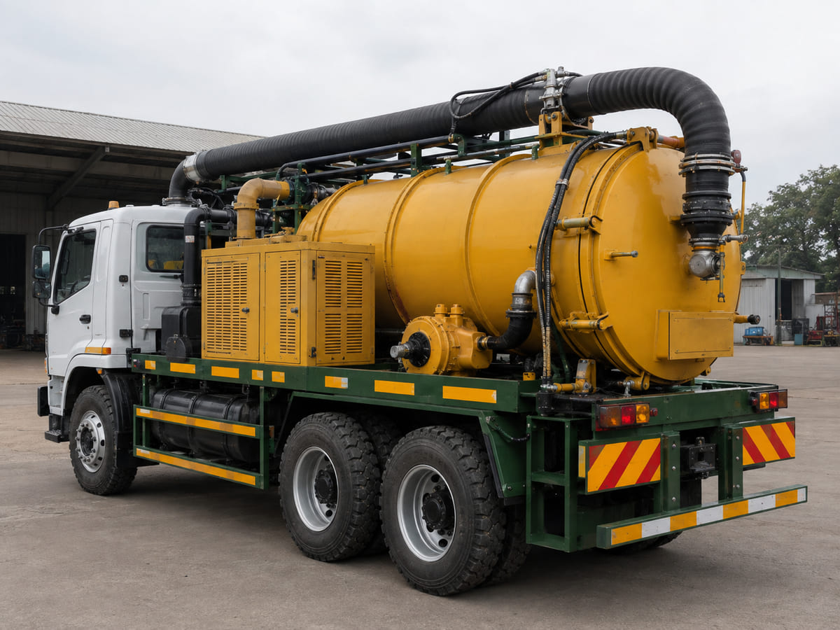 Heavy-duty super sucker vacuum loader truck for industrial waste